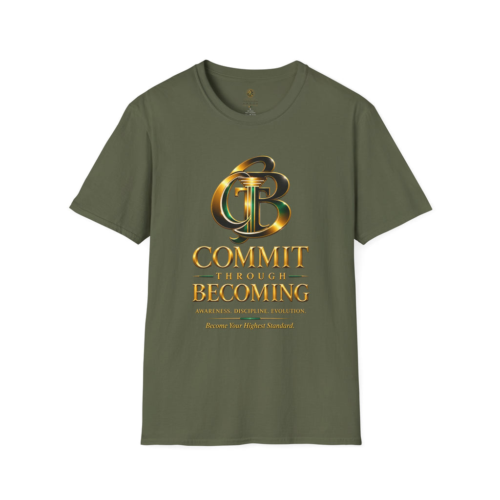COMMIT THROUGH BECOMING™ Premium Graphic Tee