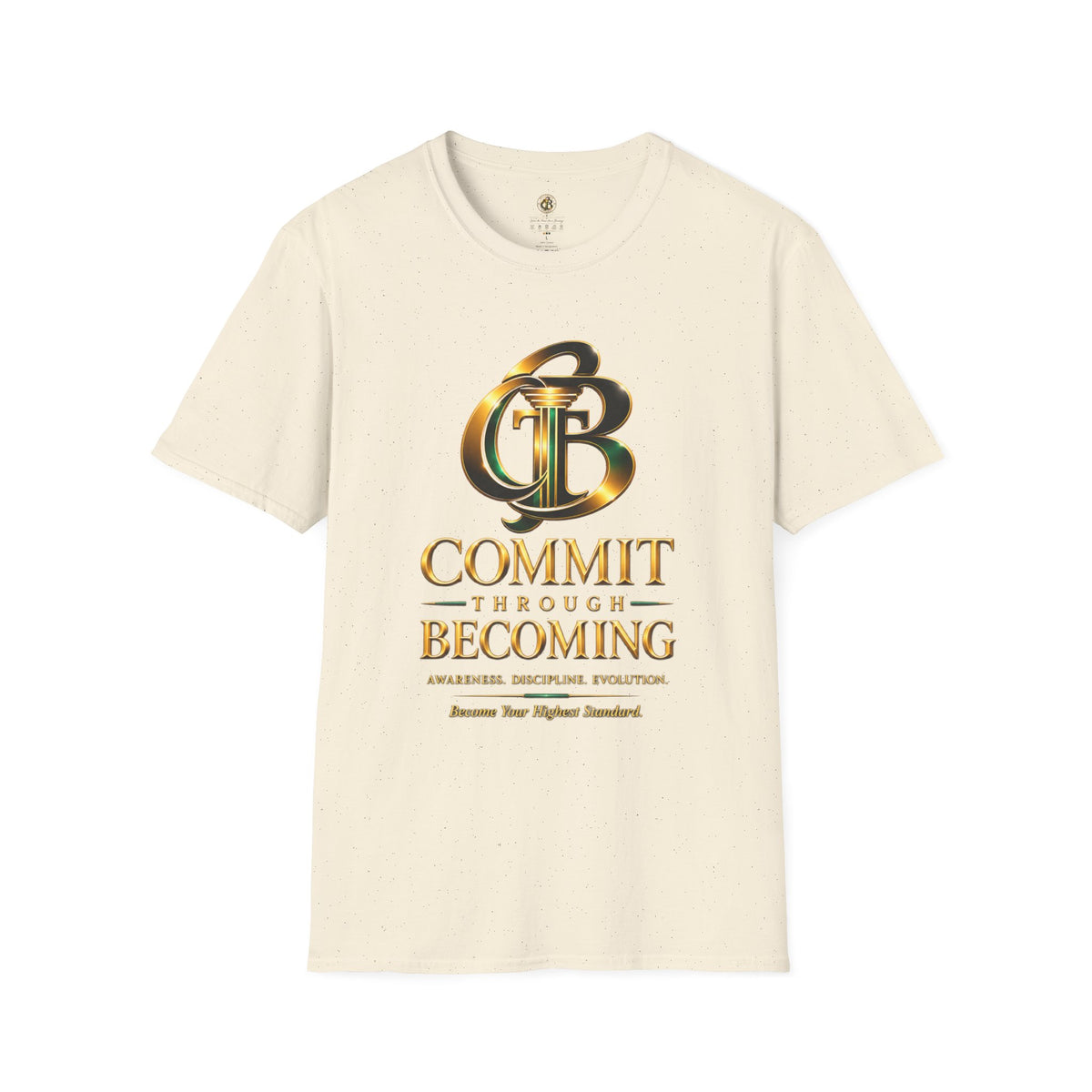 COMMIT THROUGH BECOMING™ Premium Graphic Tee