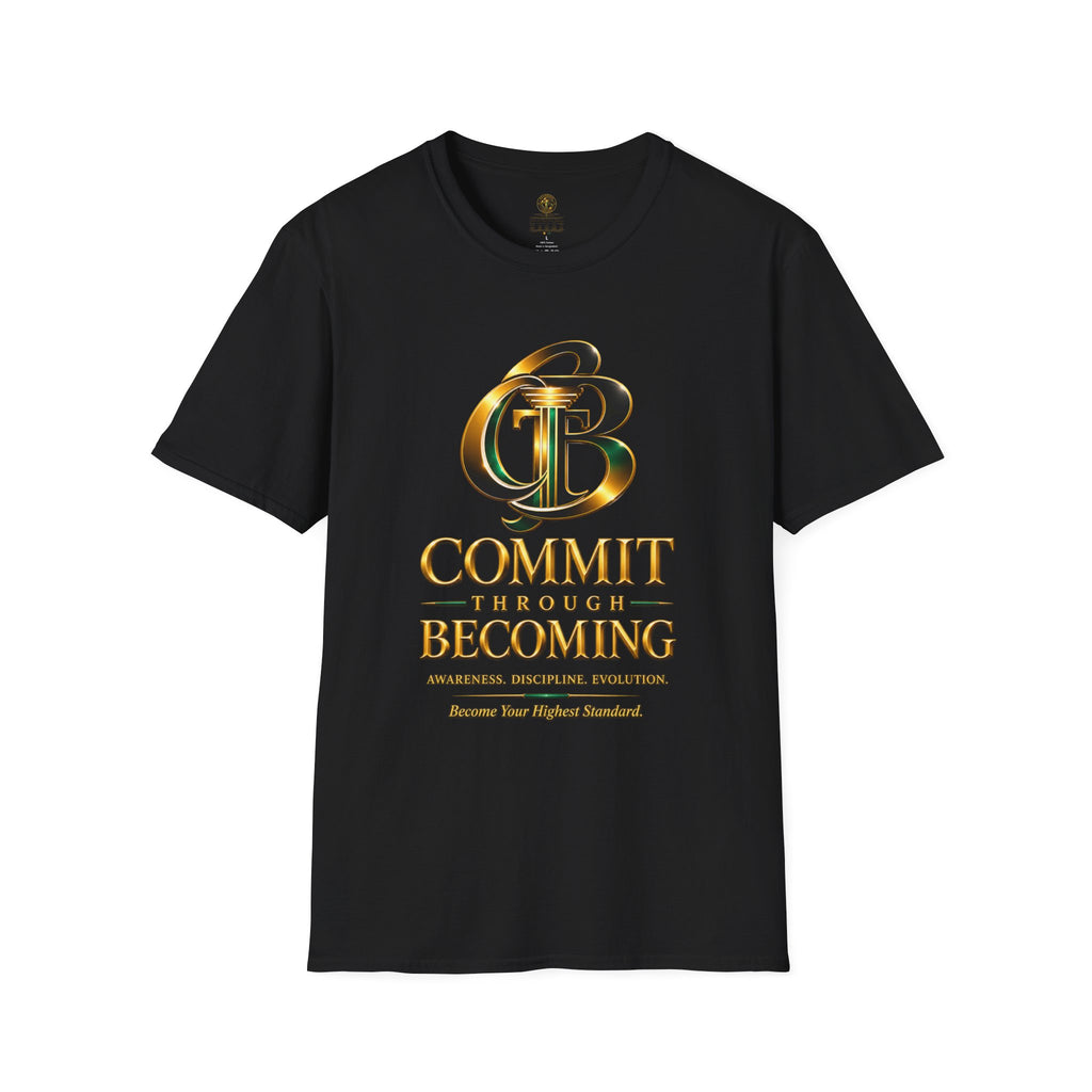 COMMIT THROUGH BECOMING™ Premium Graphic Tee