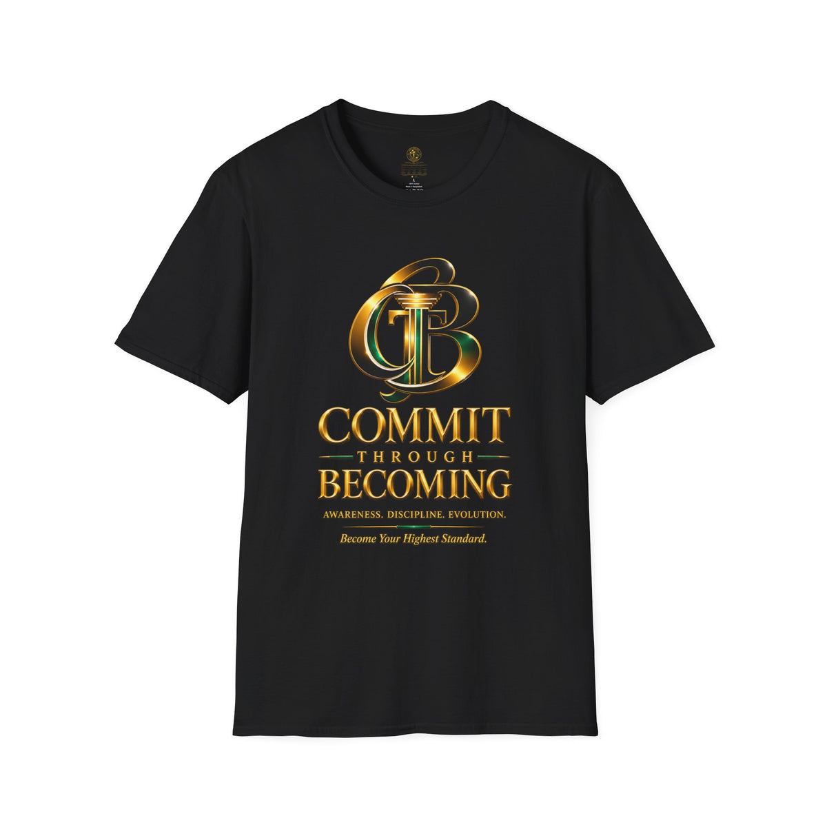 COMMIT THROUGH BECOMING™ Premium Graphic Tee