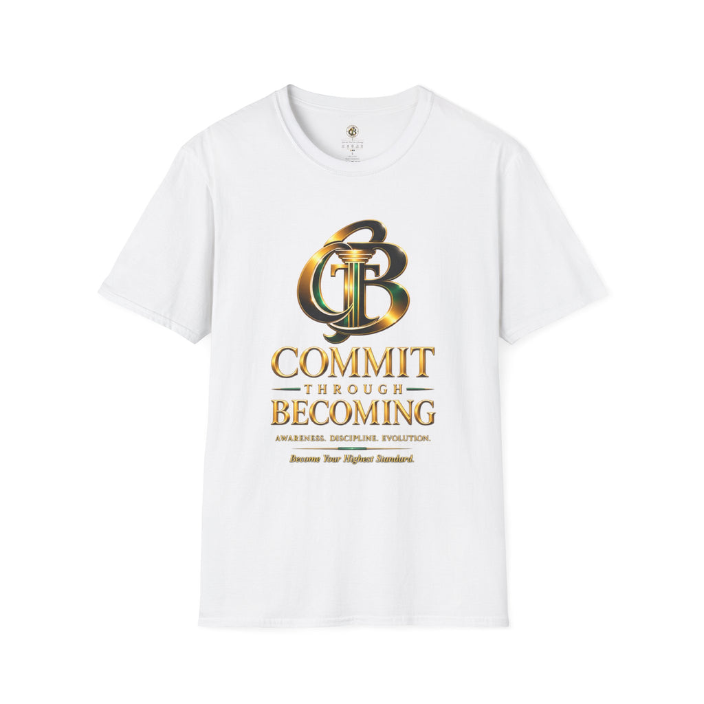 COMMIT THROUGH BECOMING™ Premium Graphic Tee