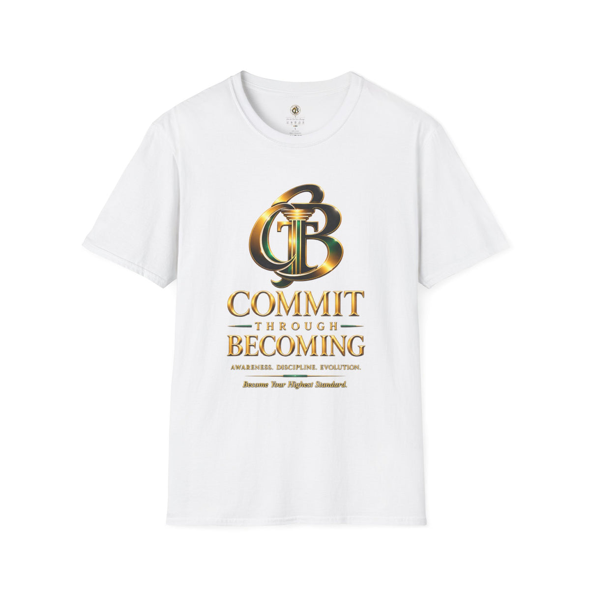 COMMIT THROUGH BECOMING™ Premium Graphic Tee